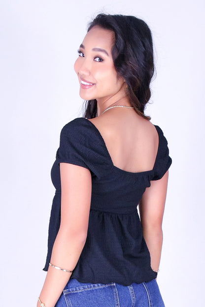 I'LL BE HERE BABYDOLL TOP