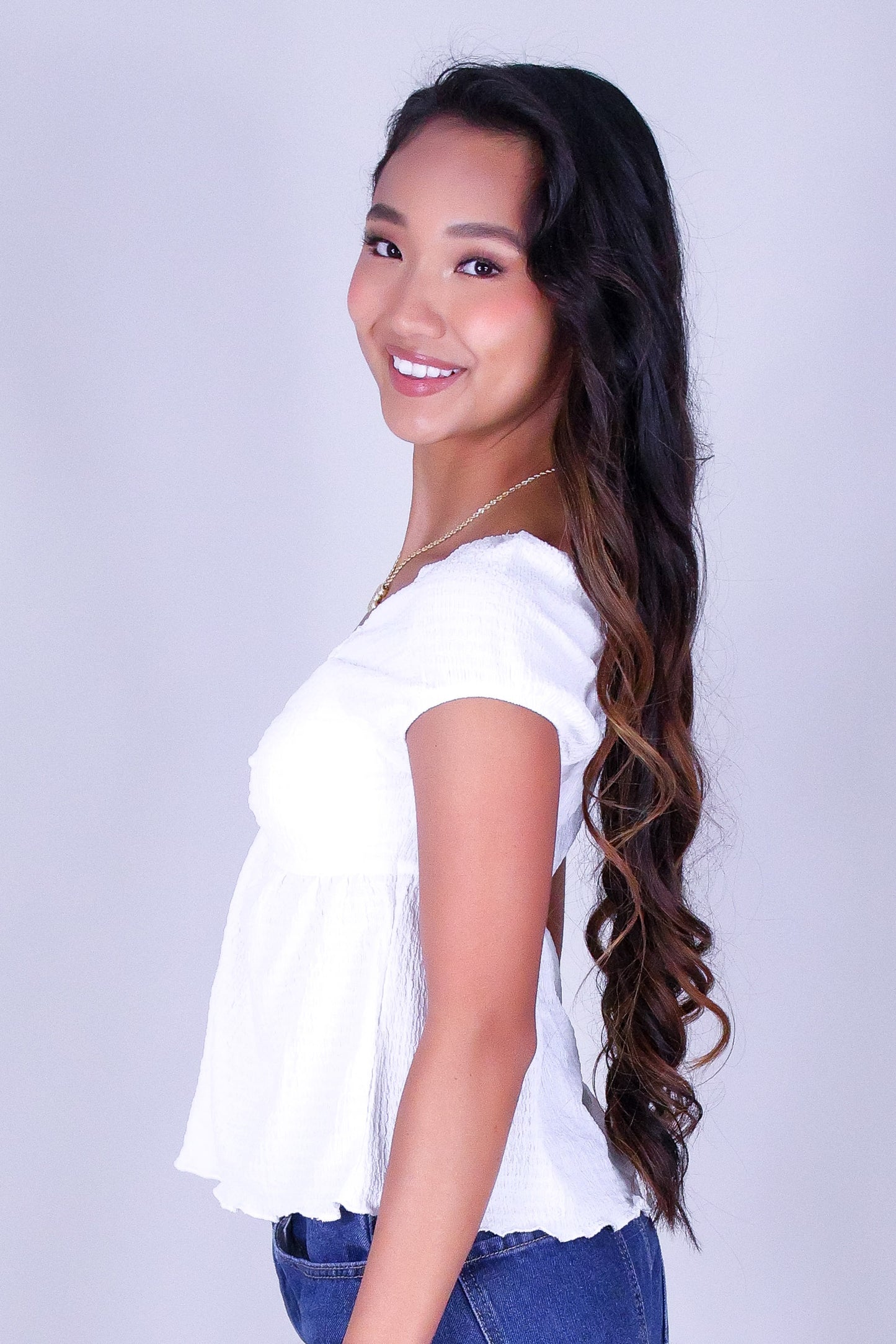 I'LL BE HERE BABYDOLL TOP