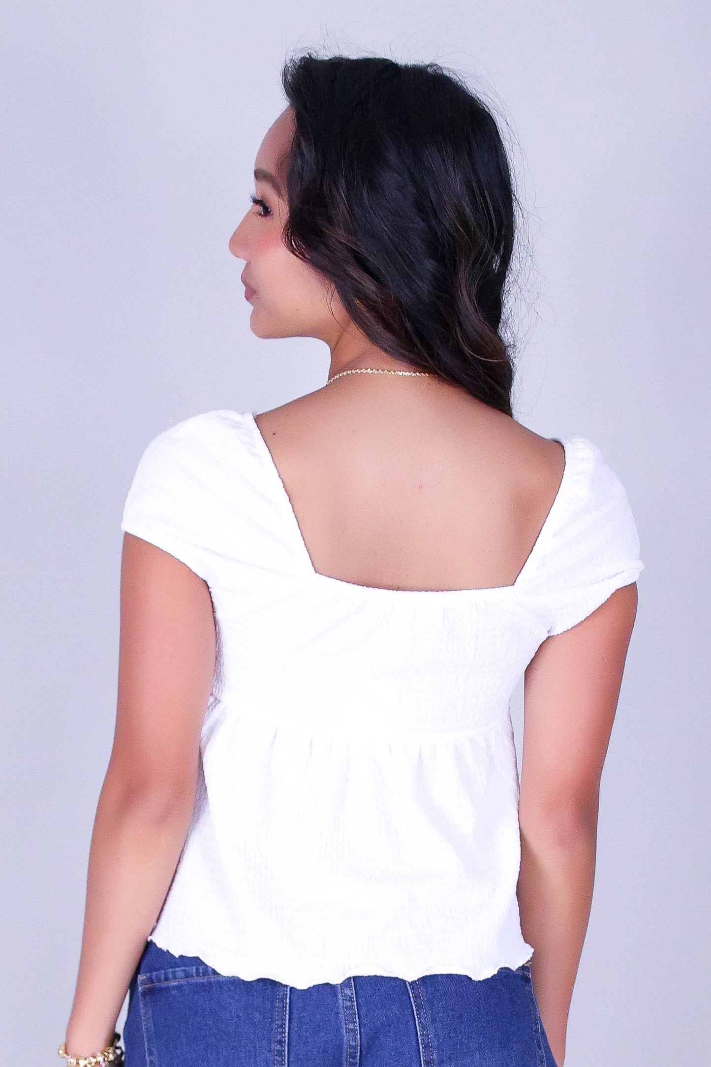 I'LL BE HERE BABYDOLL TOP