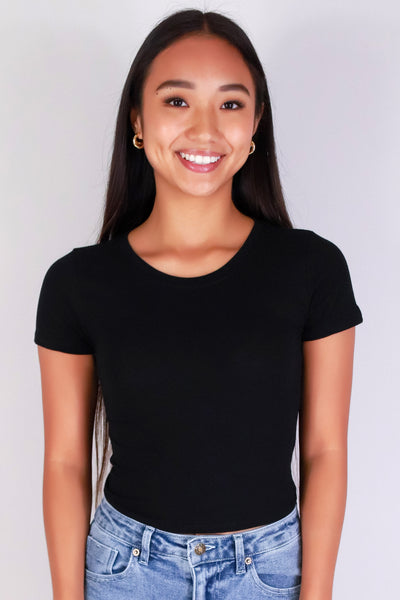 Jeans Warehouse Hawaii - S/S SOLID BASIC - THE URGE TEE | By CRESCITA APPAREL/SHINE I