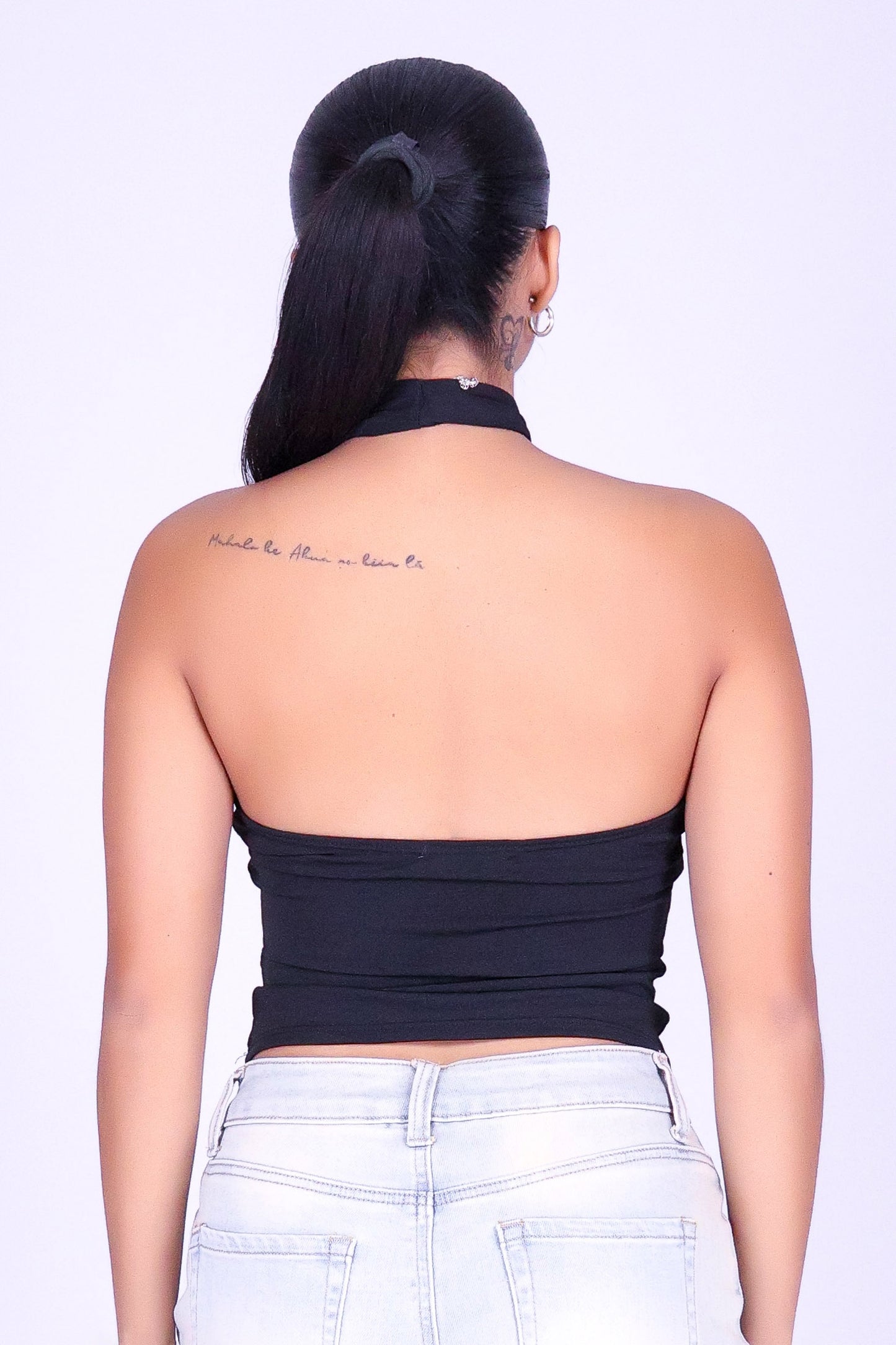 SALT & GOLD HALTER TOP