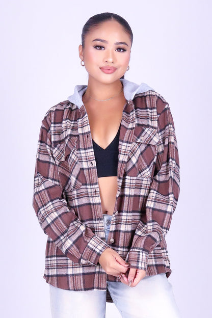 IN GOOD COMPANY PLAID TOP