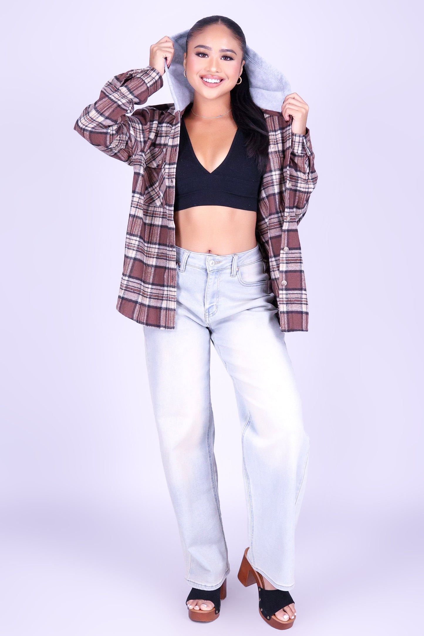 IN GOOD COMPANY PLAID TOP