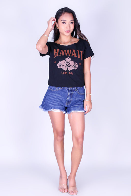 ALOHA STATE OFF SHOULDER TOP