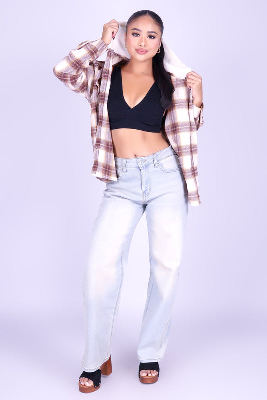 IN GOOD COMPANY PLAID TOP