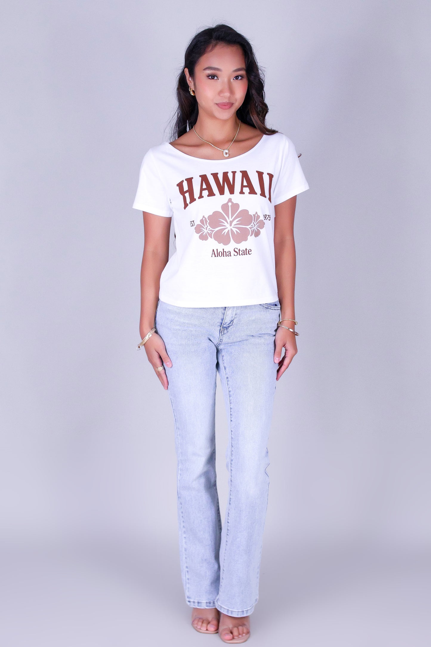 ALOHA STATE OFF SHOULDER TOP