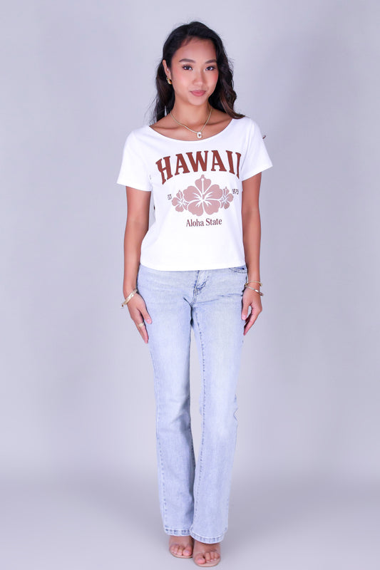 ALOHA STATE OFF SHOULDER TOP