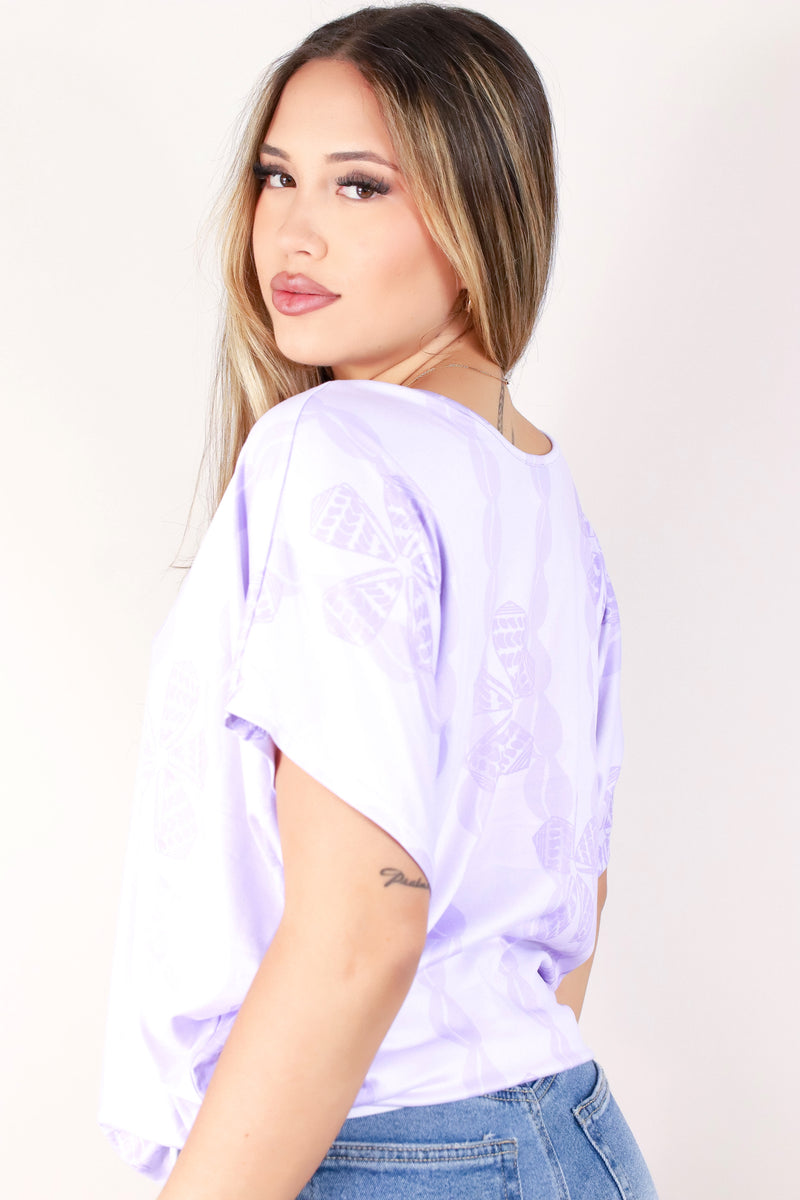 Jeans Warehouse Hawaii - SS PRINT - PUPU HINUHINU DOLMAN TOP | By LUZ