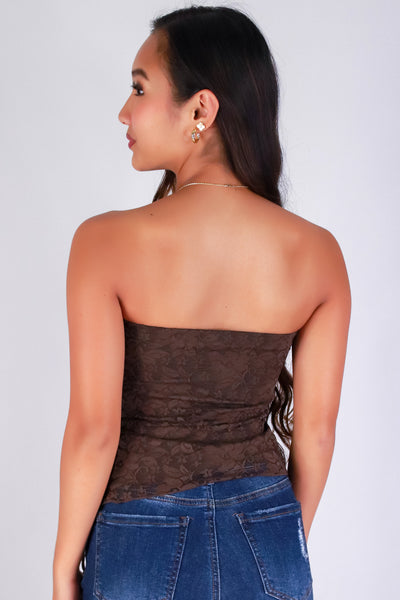Jeans Warehouse Hawaii - SL CASUAL SOLID - PRETTY IN LACE TUBE TOP | By ALMOST FAMOUS