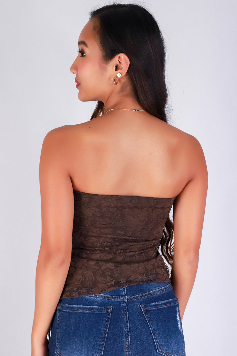 Jeans Warehouse Hawaii - SL CASUAL SOLID - PRETTY IN LACE TUBE TOP | By ALMOST FAMOUS