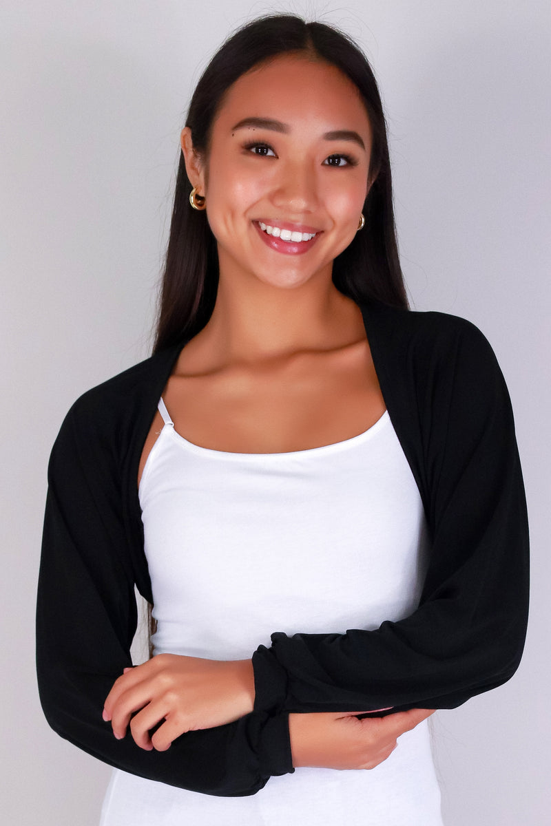Jeans Warehouse Hawaii - LS SHRUGS/CARDIGANS - POP-ON PRETTY BOLERO | By PAPERMOON/ B_ENVIED