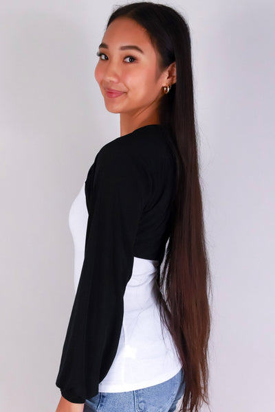 Jeans Warehouse Hawaii - LS SHRUGS/CARDIGANS - POP-ON PRETTY BOLERO | By PAPERMOON/ B_ENVIED