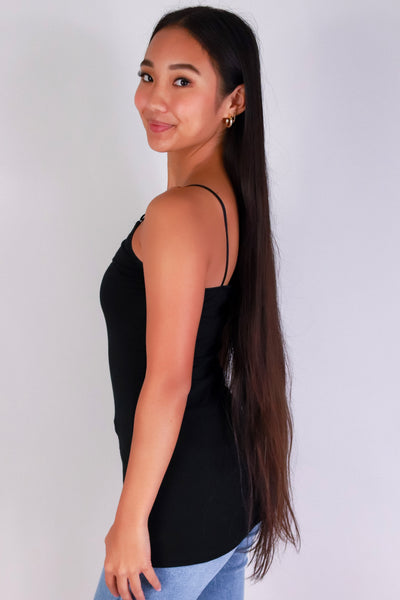 Jeans Warehouse Hawaii - TANK/TUBE SOLID BASIC - HERE WE GO CAMI | By AMBIANCE APPAREL
