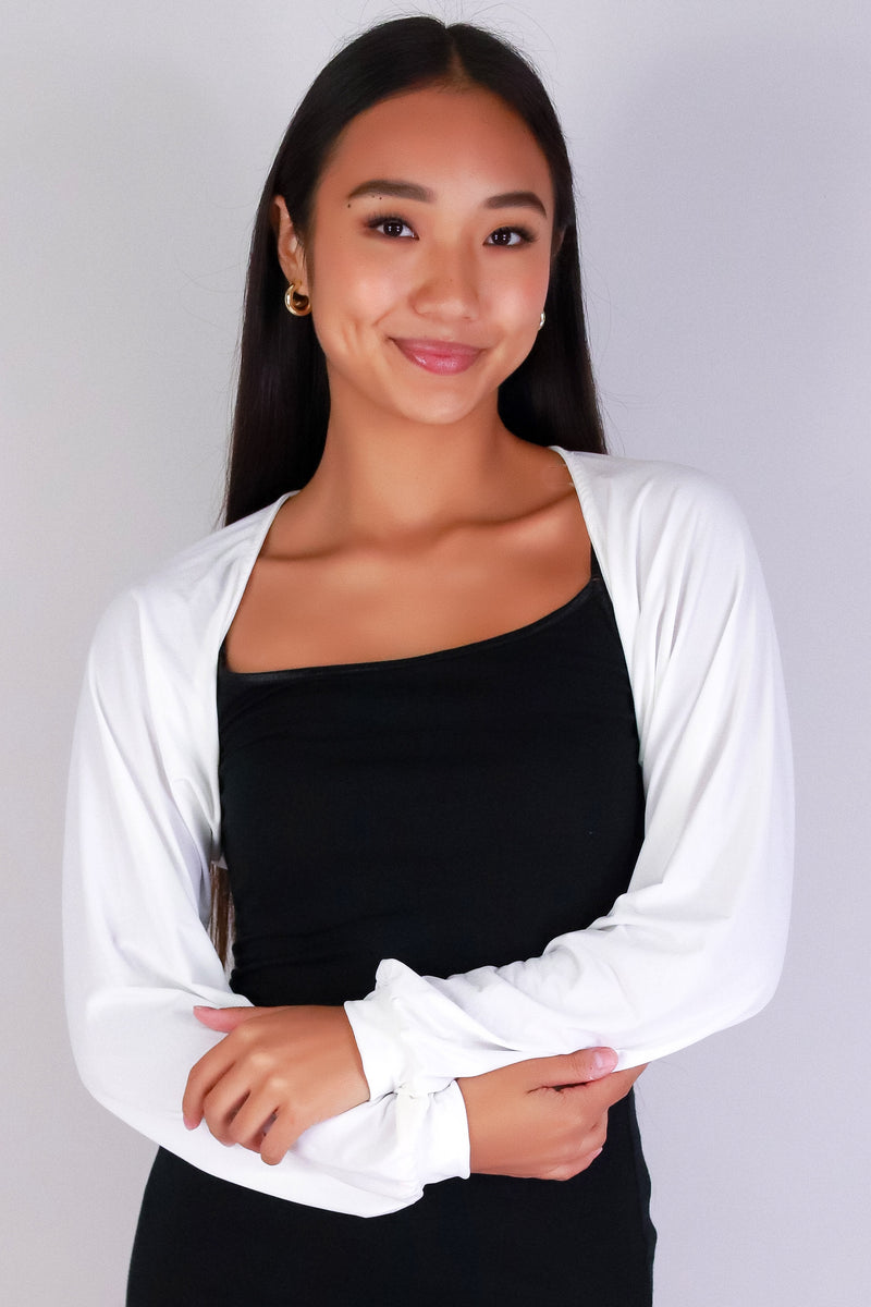 Jeans Warehouse Hawaii - LS SHRUGS/CARDIGANS - POP-ON PRETTY BOLERO | By PAPERMOON/ B_ENVIED