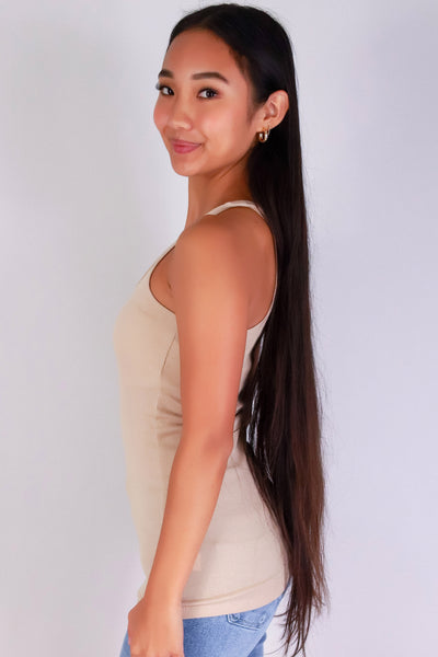 Jeans Warehouse Hawaii - TANK/TUBE SOLID BASIC - IN MY LIFE TANK | By AMBIANCE APPAREL