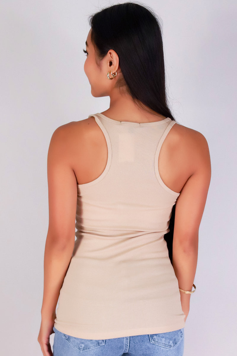 Jeans Warehouse Hawaii - TANK/TUBE SOLID BASIC - IN MY LIFE TANK | By AMBIANCE APPAREL