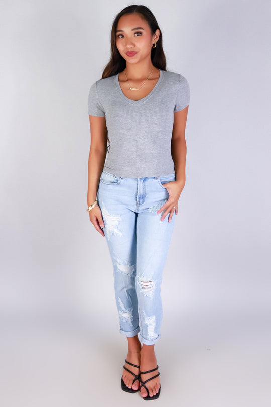 NESSIE BUTT-LIFT DENIM CAPRI'S