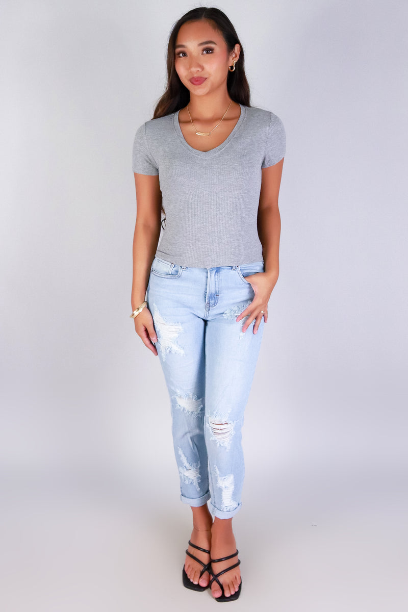 NESSIE BUTT-LIFT DENIM CAPRI&