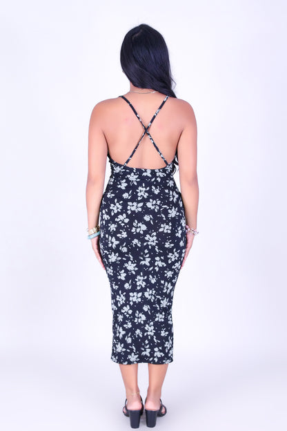 BLUSH GARDEN MIDI DRESS