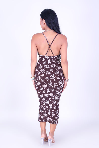 BLUSH GARDEN MIDI DRESS