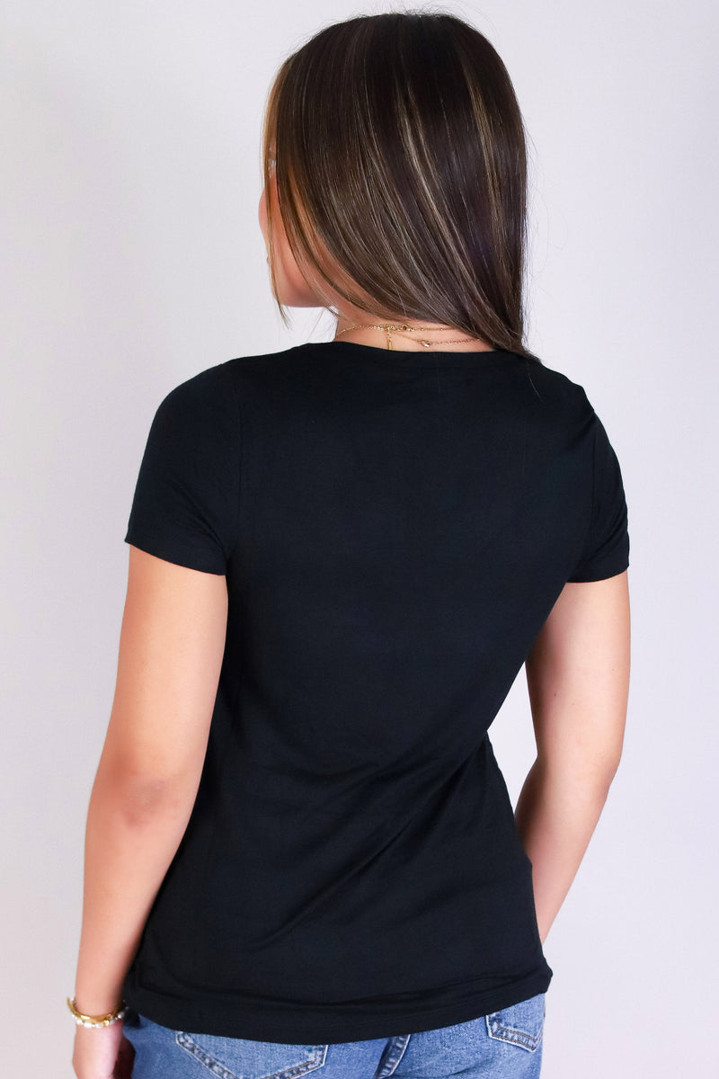 Jeans Warehouse Hawaii - S/S SOLID BASIC - TEE ME UP TOP | By ACTIVE USA