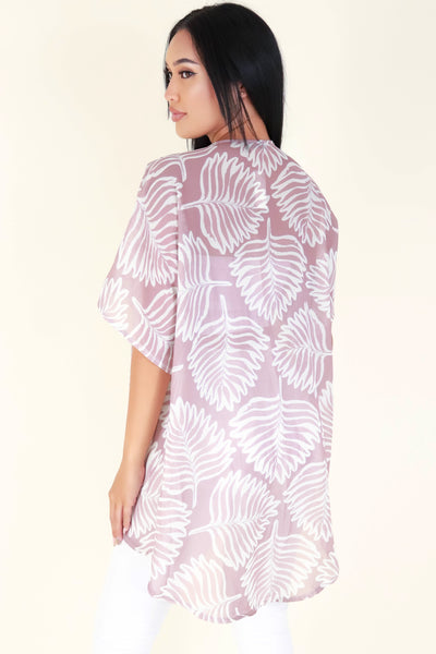 Jeans Warehouse Hawaii - S/S PRINT WOVEN DRESSY TOPS - ISLAND VIEW CARDIGAN | By LUZ