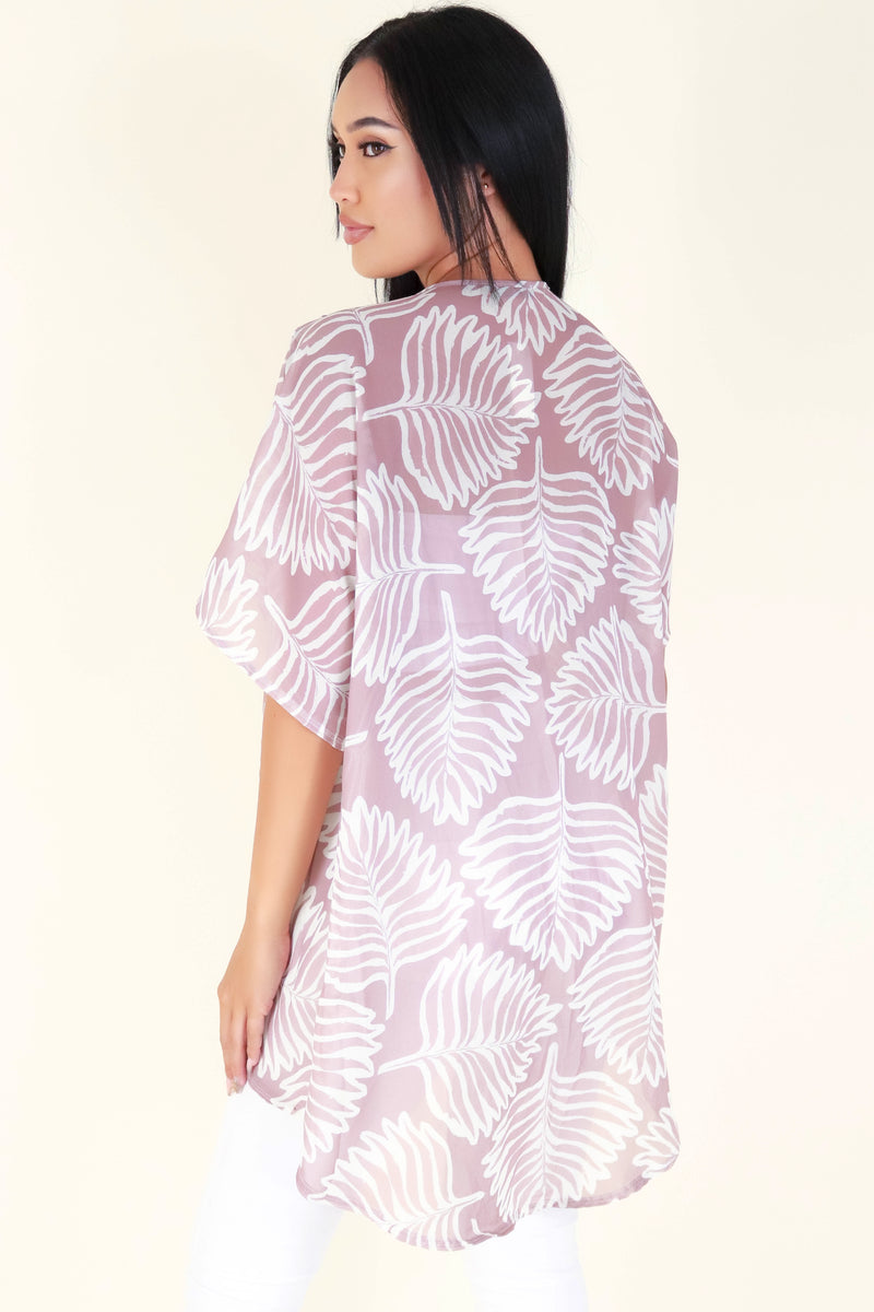 Jeans Warehouse Hawaii - S/S PRINT WOVEN DRESSY TOPS - ISLAND VIEW CARDIGAN | By LUZ