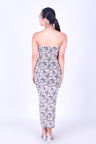 BLOOMING BEAUTY TUBE MIDI DRESS