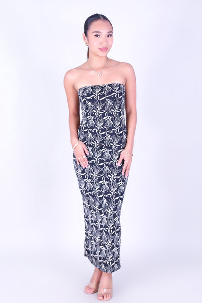 BLOOMING BEAUTY TUBE MIDI DRESS