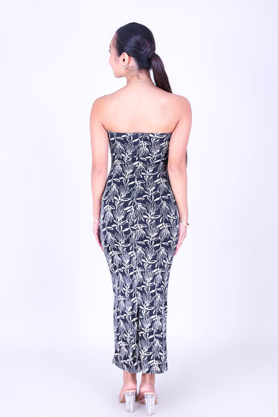 BLOOMING BEAUTY TUBE MIDI DRESS