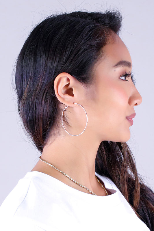 TIMELESS SLIM HOOP EARRINGS