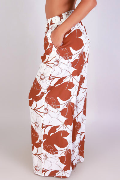 Jeans Warehouse Hawaii - PRINT WOVEN PANTS - TOUCH OF TROUBLE PANTS | By I JOAH
