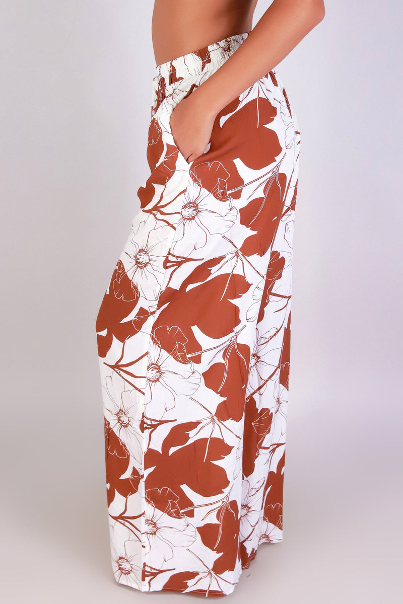 Jeans Warehouse Hawaii - PRINT WOVEN PANTS - TOUCH OF TROUBLE PANTS | By I JOAH