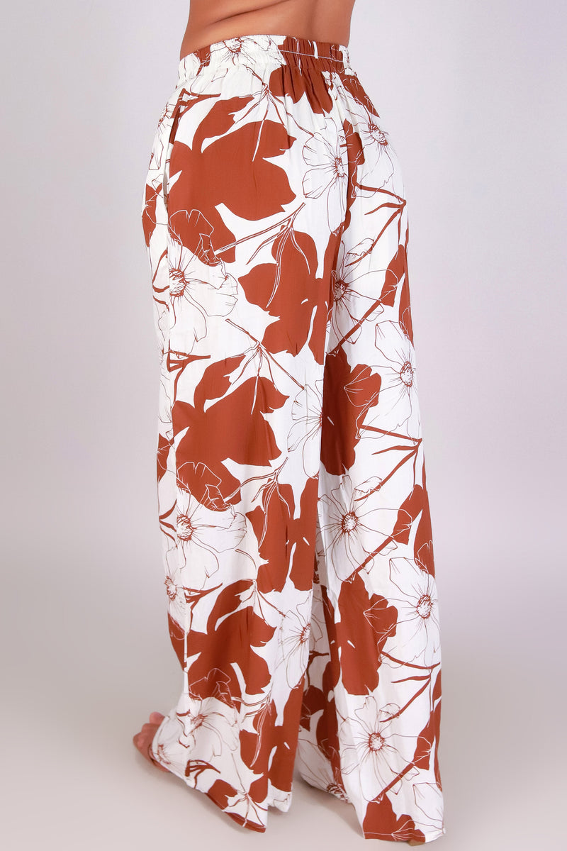 Jeans Warehouse Hawaii - PRINT WOVEN PANTS - TOUCH OF TROUBLE PANTS | By I JOAH