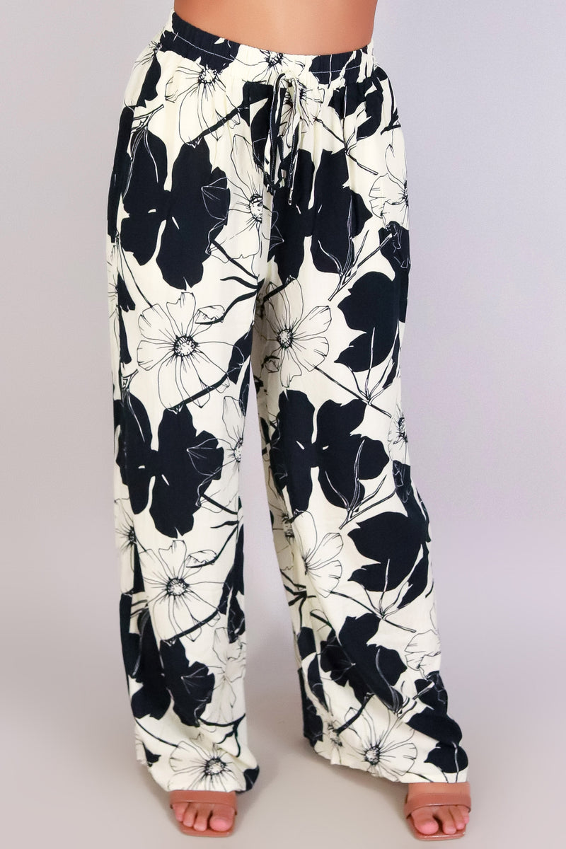 Jeans Warehouse Hawaii - PRINT WOVEN PANTS - TOUCH OF TROUBLE PANTS | By I JOAH
