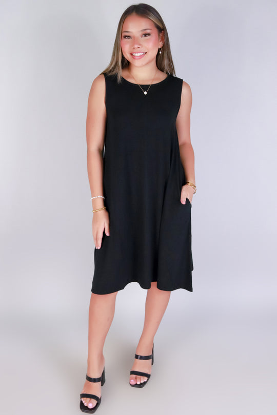 BE REAL TRAPEZE DRESS