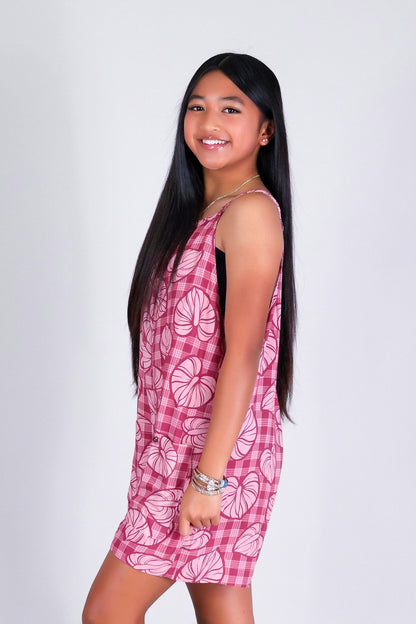 ANTHURIUM PALAKA NO WAIST ROMPER | KIDS SIZE 2-16
