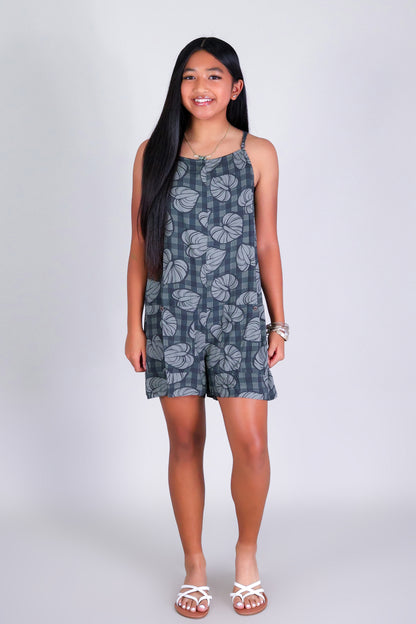 ANTHURIUM PALAKA NO WAIST ROMPER | KIDS SIZE 2-16