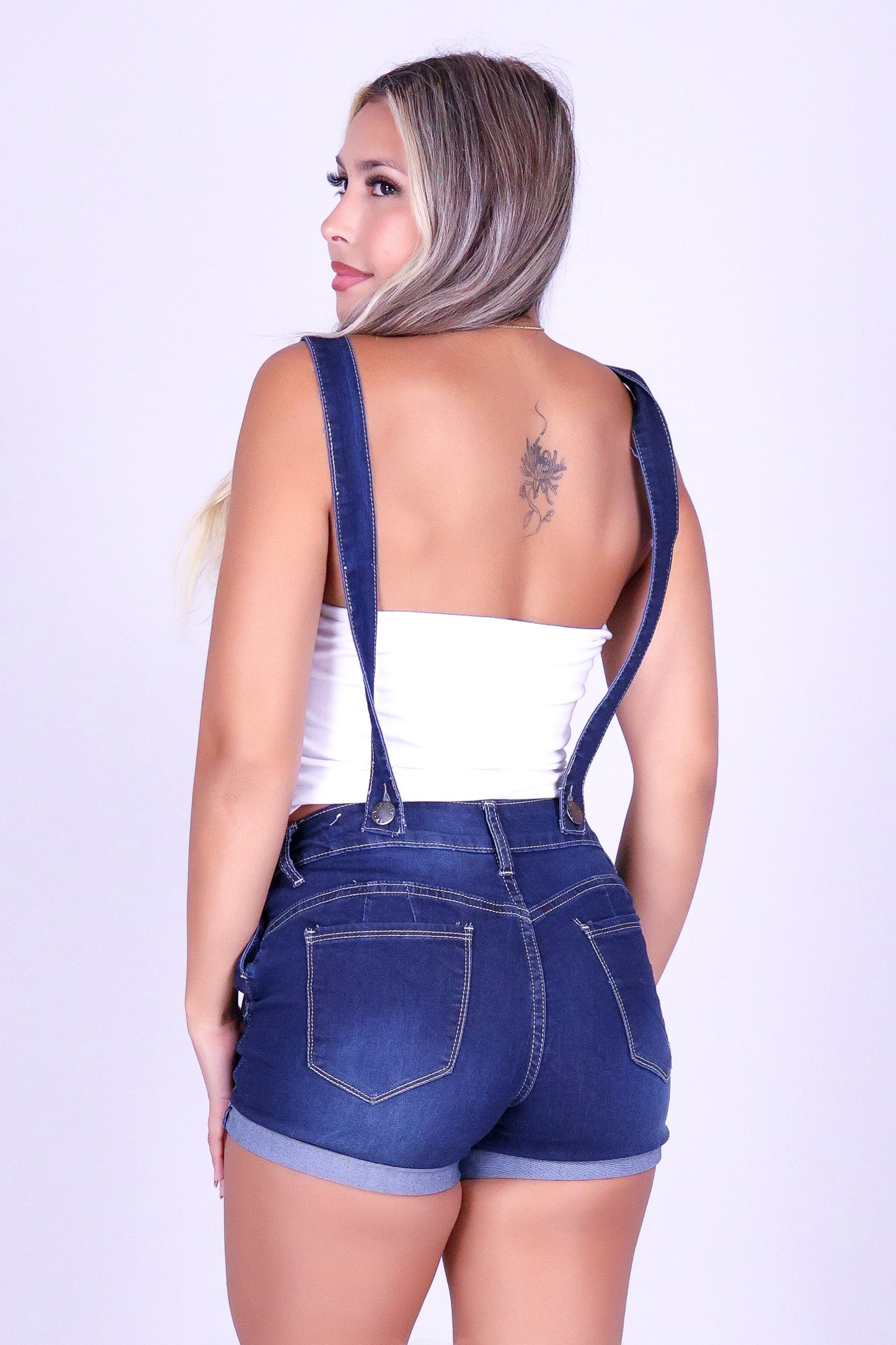 SUMMER STORY DENIM SHORTALL