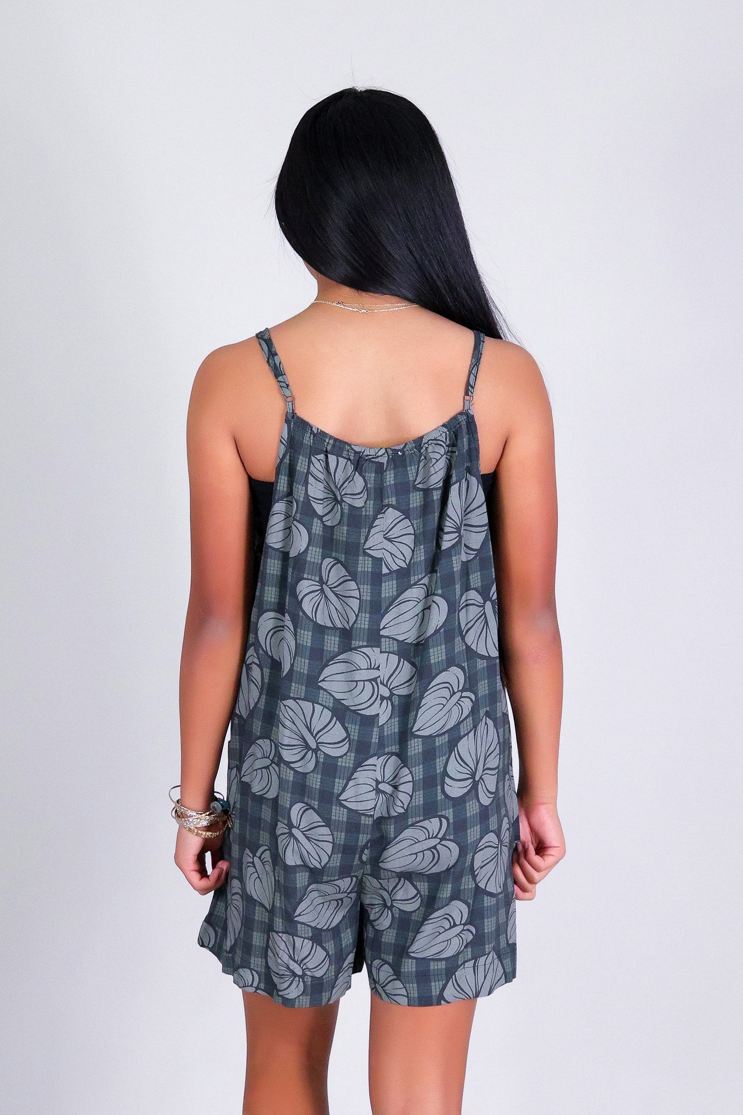 ANTHURIUM PALAKA NO WAIST ROMPER | KIDS SIZE 2-16