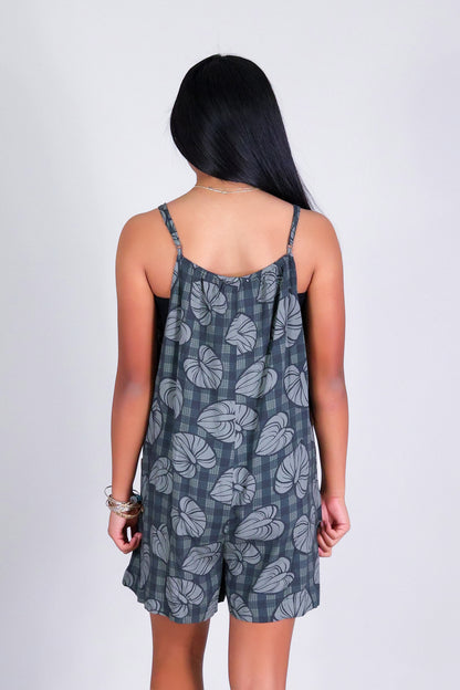 ANTHURIUM PALAKA NO WAIST ROMPER | KIDS SIZE 2-16