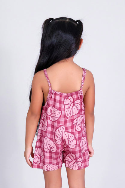 ANTHURIUM PALAKA NO WAIST ROMPER | KIDS SIZE 2-16