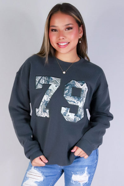 Jeans Warehouse Hawaii - SOLID LONG SLV TOPS - COZY HUNTRESS HUNTING CAMO SWEATER | By IKEDDI IMPORTS