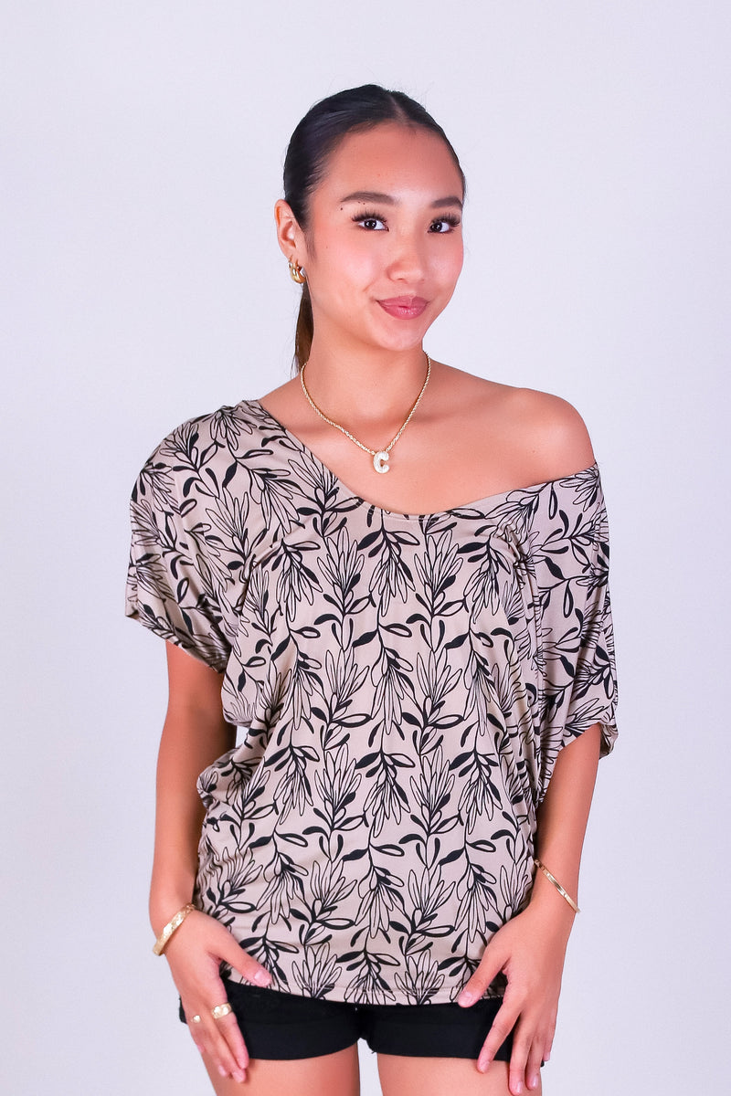 BLOOMING BEAUTY DOLMAN TOP