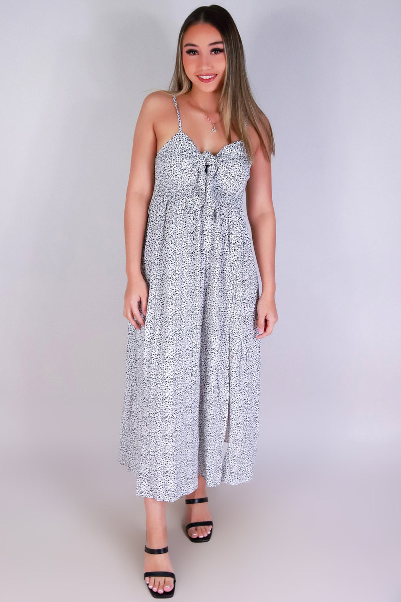 Jeans Warehouse Hawaii - S/L LONG PRINT DRESSES - BARE BEAUTY MAXI DRESS | By PAPERMOON/ B_ENVIED