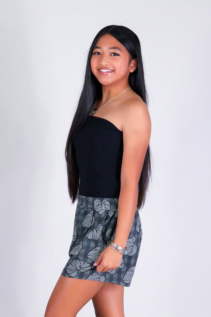 ANTHURIUM PALAKA PLEATED SHORTS | KIDS SIZE 2-16