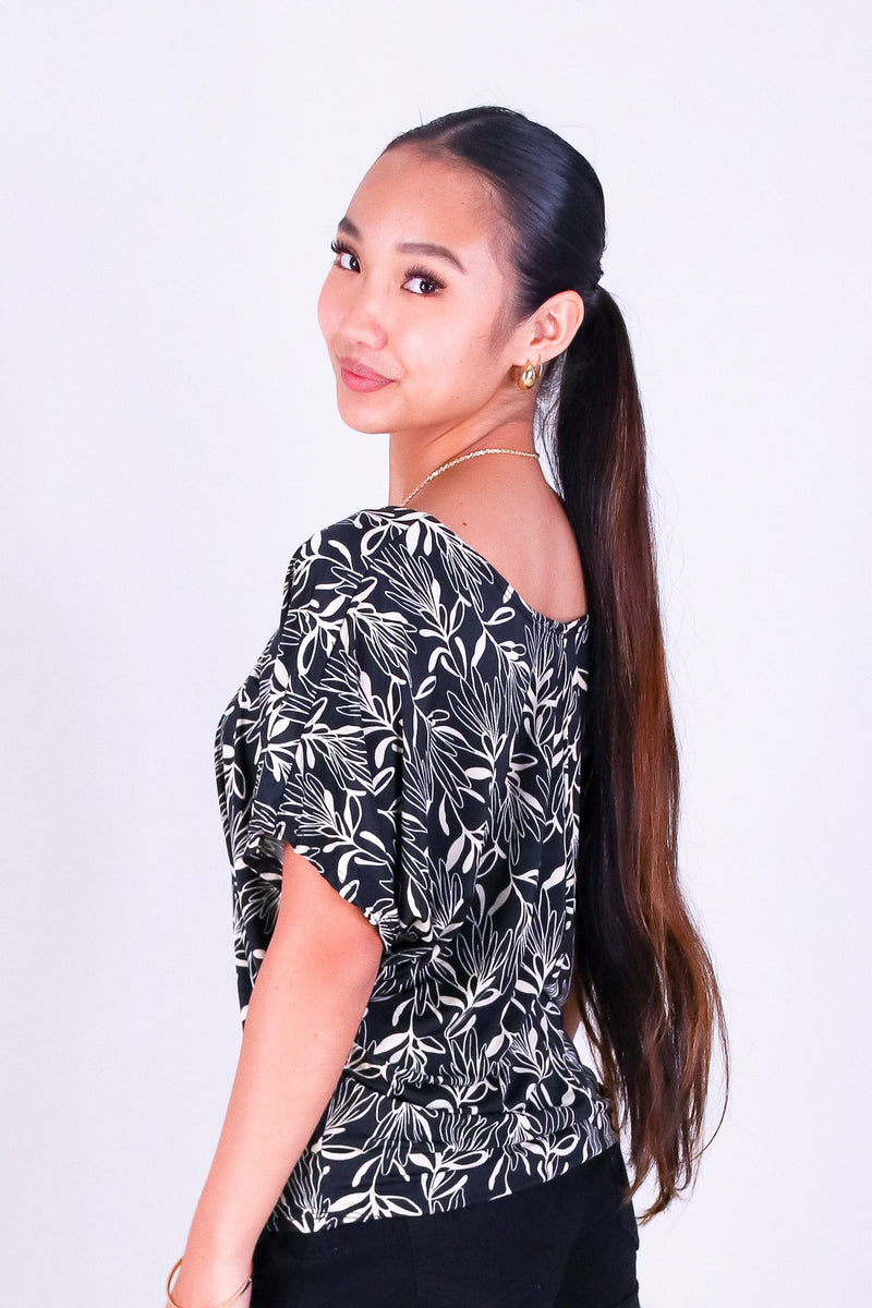 BLOOMING BEAUTY DOLMAN TOP