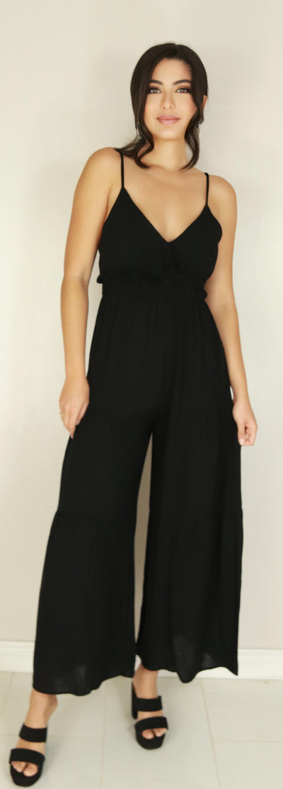 Jeans Warehouse Hawaii - SOLID JUMPERS - RUFFLE TIERED JUMPSUIT | By I & I GROUP