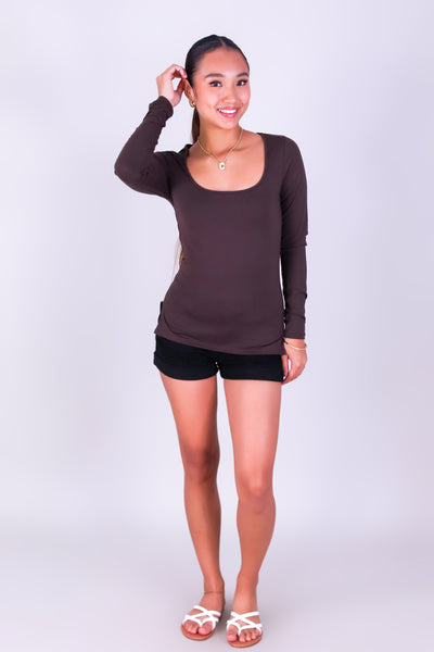 BLUSH SOFT LONG SLEEVE TOP