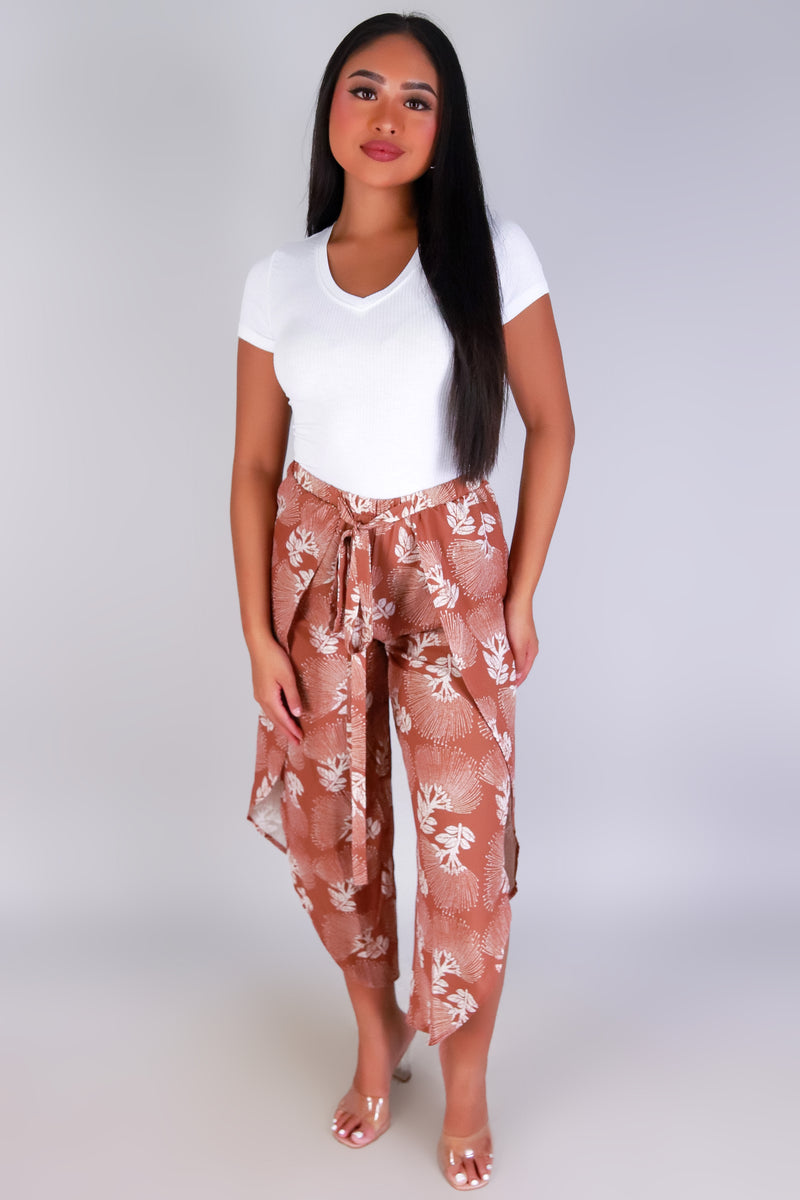 OHIA LEHUA WOVEN CAPRI&